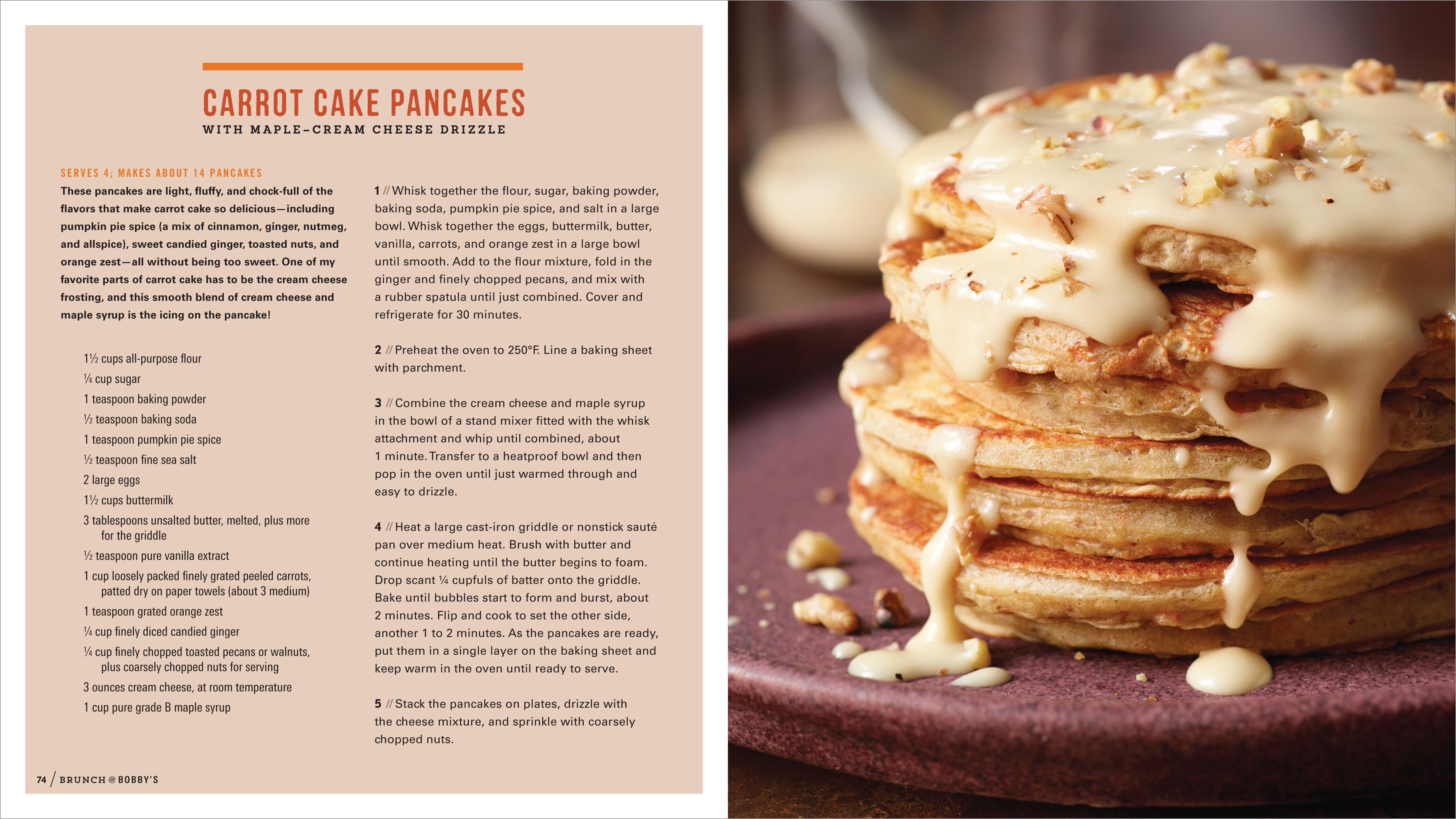 Bobby Flay Carrot Cake Pancakes